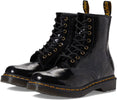 Black Distressed Patent