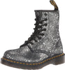 Black Metallic Paint Splatter Suede
