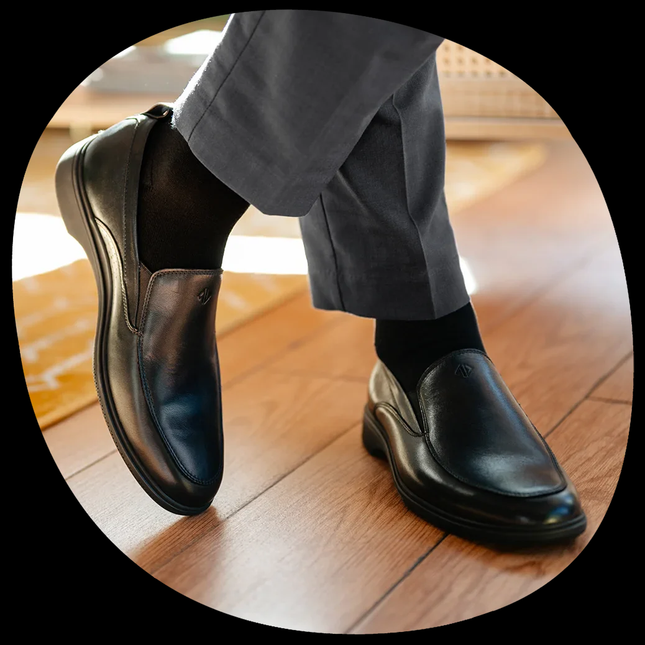 AMBERJACK MEN DRESS SOCKS Obsidian