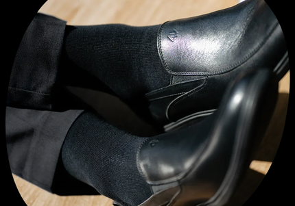 AMBERJACK MEN DRESS SOCKS Obsidian