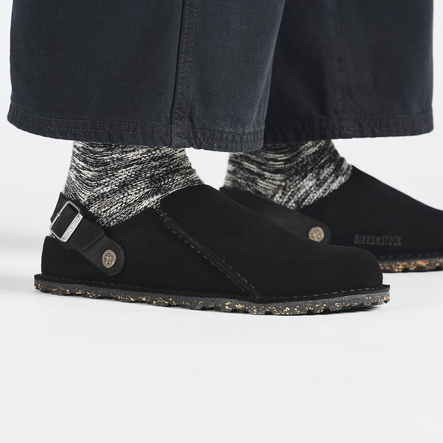 BIRKENSTOCK LUTRY PREMIUM SUEDE SUEDE LEATHER UNISEX CLOGS