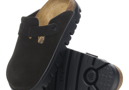 BIRKENSTOCK BOSTON CHUNKY SUEDE LEATHER WOMEN CLOGS