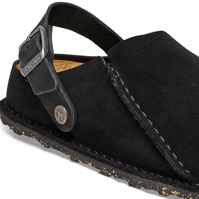 BIRKENSTOCK BIRKENSTOCK LUTRY PREMIUM SUEDE SUEDE LEATHER UNISEX CLOGS