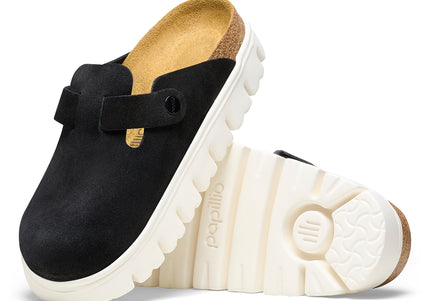BIRKENSTOCK BOSTON CHUNKY SUEDE LEATHER WOMEN CLOGS