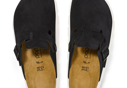 BIRKENSTOCK BOSTON CHUNKY SUEDE LEATHER WOMEN CLOGS