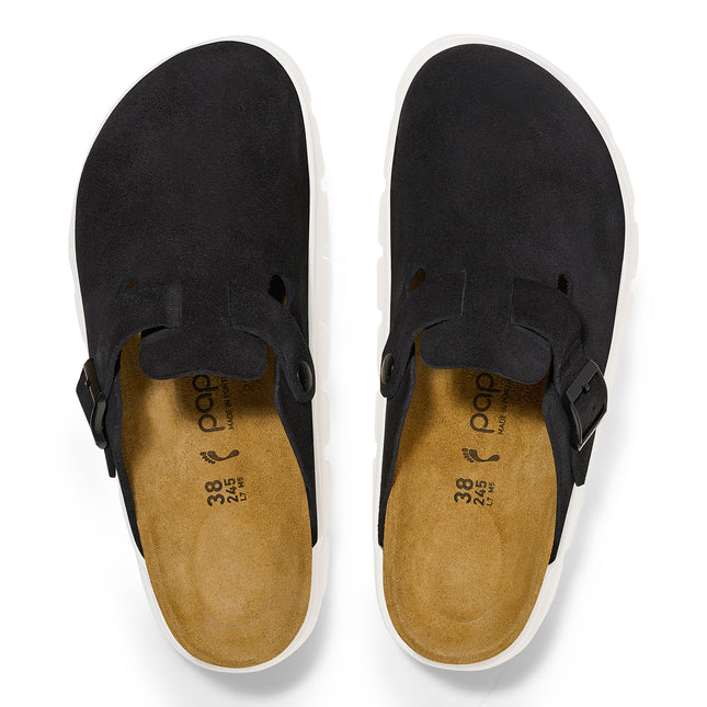 BIRKENSTOCK BOSTON CHUNKY SUEDE LEATHER WOMEN CLOGS