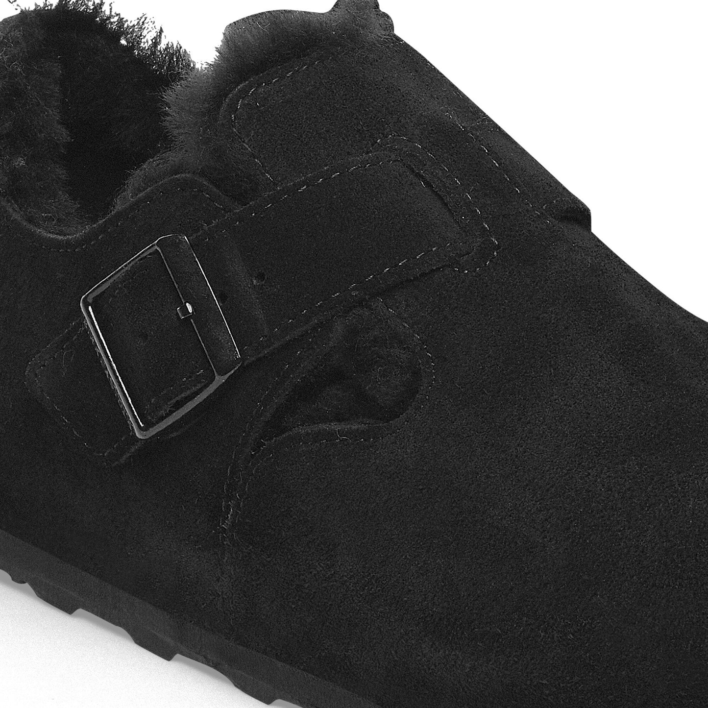 BIRKENSTOCK LONDON SHEARLING SUEDE LEATHER