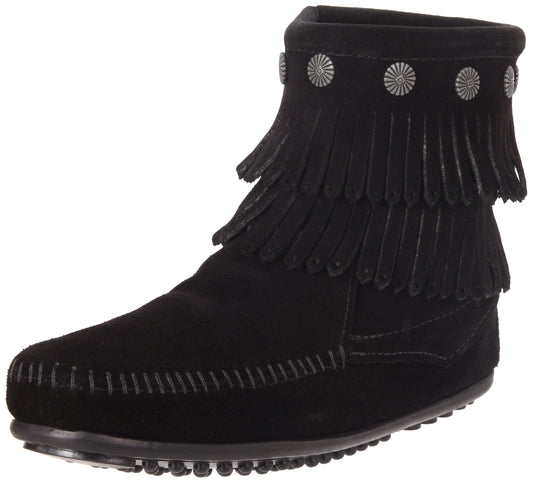 Minnetonka Double Fringe Side Zip