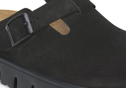 BIRKENSTOCK BOSTON CHUNKY SUEDE LEATHER WOMEN CLOGS