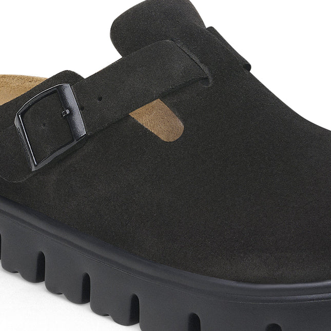 BIRKENSTOCK BOSTON CHUNKY SUEDE LEATHER WOMEN CLOGS