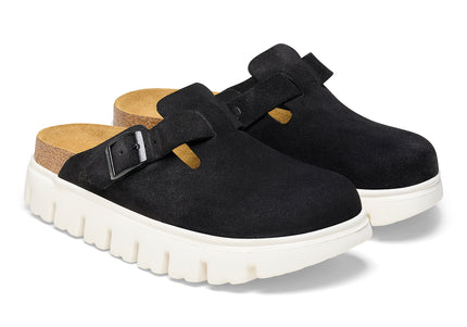 BIRKENSTOCK BOSTON CHUNKY SUEDE LEATHER WOMEN CLOGS