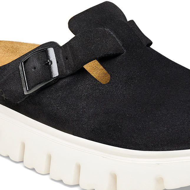 BIRKENSTOCK BOSTON CHUNKY SUEDE LEATHER WOMEN CLOGS