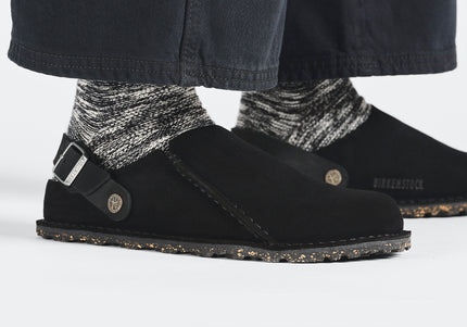 BIRKENSTOCK BIRKENSTOCK LUTRY PREMIUM SUEDE SUEDE LEATHER UNISEX CLOGS