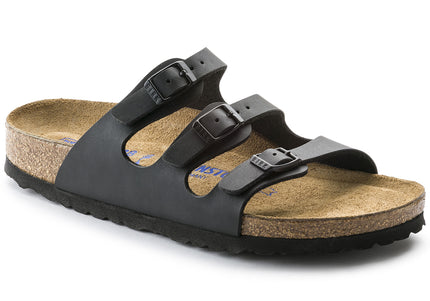 BIRKENSTOCK FLORIDA SOFT FOOTBED BIRKO-FLOR WOMEN SANDALS - Black Regular