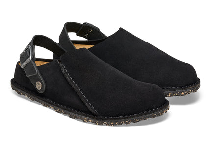 BIRKENSTOCK BIRKENSTOCK LUTRY PREMIUM SUEDE SUEDE LEATHER UNISEX CLOGS