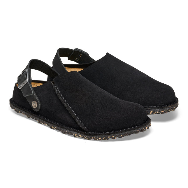 BIRKENSTOCK BIRKENSTOCK LUTRY PREMIUM SUEDE SUEDE LEATHER UNISEX CLOGS