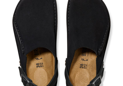 BIRKENSTOCK BIRKENSTOCK LUTRY PREMIUM SUEDE SUEDE LEATHER UNISEX CLOGS