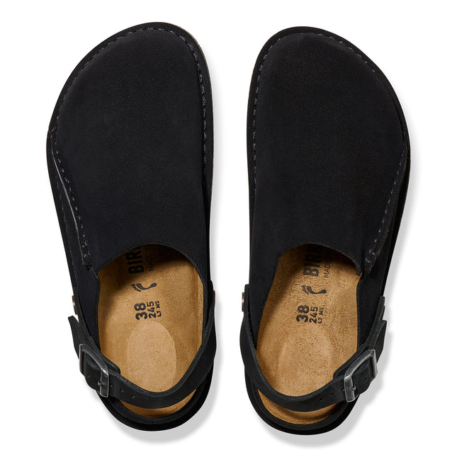 BIRKENSTOCK BIRKENSTOCK LUTRY PREMIUM SUEDE SUEDE LEATHER UNISEX CLOGS