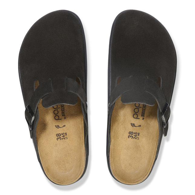 BIRKENSTOCK BOSTON CHUNKY SUEDE LEATHER WOMEN CLOGS