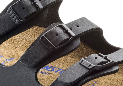 BIRKENSTOCK FLORIDA SOFT FOOTBED BIRKO-FLOR WOMEN SANDALS - Black Regular