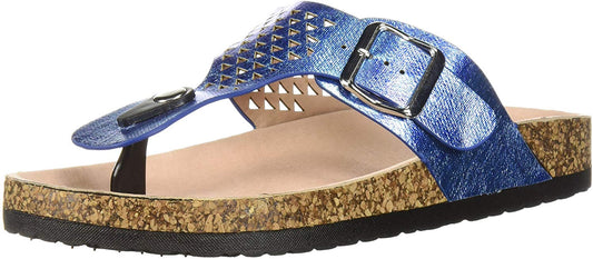 Qupid DELTA-14 Perforated Thong Sandal