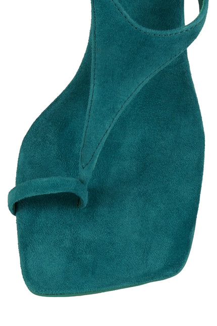 JEFFREY CAMPBELL BON-BON Women Heels - Turquoise Suede