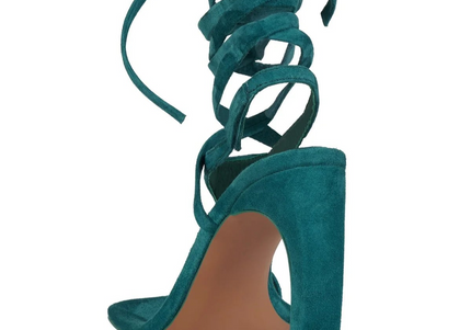 JEFFREY CAMPBELL BON-BON Women Heels - Turquoise Suede