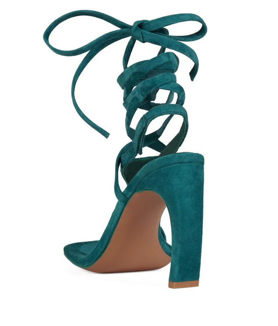 JEFFREY CAMPBELL BON-BON Women Heels - Turquoise Suede