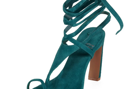 JEFFREY CAMPBELL BON-BON Women Heels - Turquoise Suede