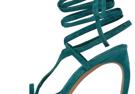 JEFFREY CAMPBELL BON-BON Women Heels - Turquoise Suede