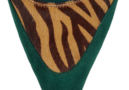 JEFFREY CAMPBELL BOOSHKY-F Beige Zebra Turquoise