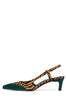 Beige Zebra Turquoise / 5 / Medium