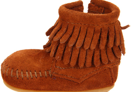 MINNETONKA KIDS DOUBLE FRINGE KIDS BOOTS