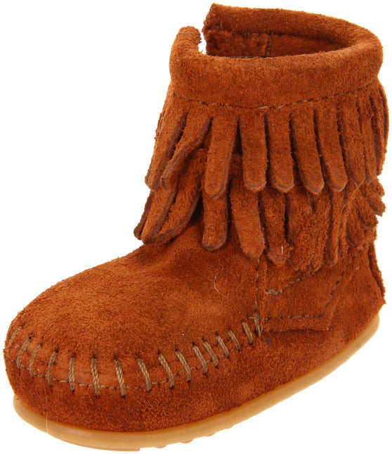 MINNETONKA KIDS DOUBLE FRINGE KIDS BOOTS