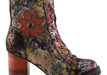 L'ARTISTE BUTOFCOURSE WOMEN BOOTS - Bordeaux Multi