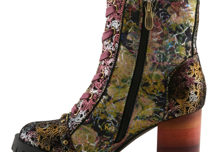 L'ARTISTE BUTOFCOURSE WOMEN BOOTS - Bordeaux Multi