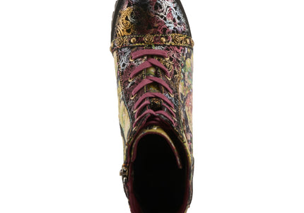 L'ARTISTE BUTOFCOURSE WOMEN BOOTS - Bordeaux Multi