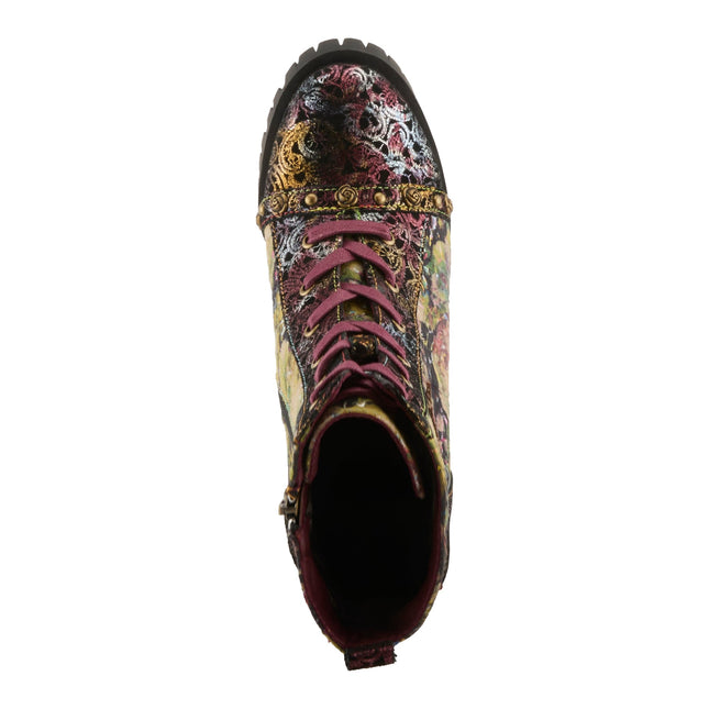 L'ARTISTE BUTOFCOURSE WOMEN BOOTS - Bordeaux Multi