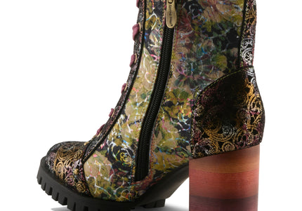 L'ARTISTE BUTOFCOURSE WOMEN BOOTS - Bordeaux Multi