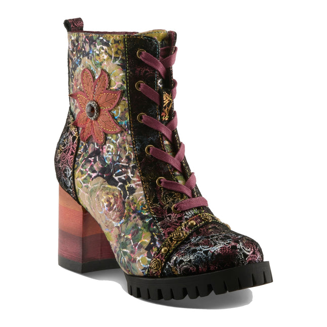 L'ARTISTE BUTOFCOURSE WOMEN BOOTS - Bordeaux Multi