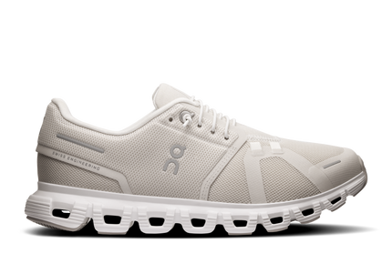 ON CLOUD 6 WOMEN SNEAKERS - Pearl/White