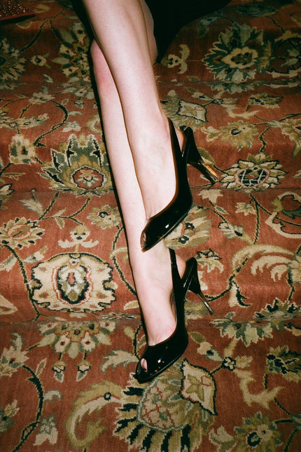 JEFFREY CAMPBELL CHARIS Women Heels - Black Patent Silver