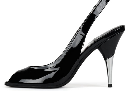 JEFFREY CAMPBELL CHARIS Women Heels - Black Patent Silver