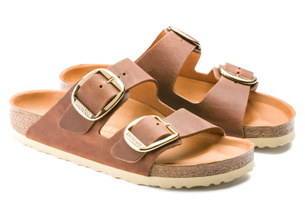 BIRKENSTOCK ARIZONA BIG BUCKLE OILED LEATHER WOMEN SANDALS