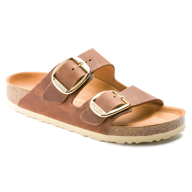 BIRKENSTOCK ARIZONA BIG BUCKLE OILED LEATHER WOMEN SANDALS