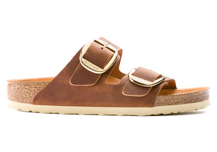 BIRKENSTOCK ARIZONA BIG BUCKLE OILED LEATHER WOMEN SANDALS