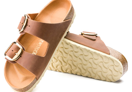 BIRKENSTOCK ARIZONA BIG BUCKLE OILED LEATHER WOMEN SANDALS