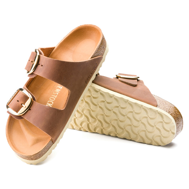 BIRKENSTOCK ARIZONA BIG BUCKLE OILED LEATHER WOMEN SANDALS