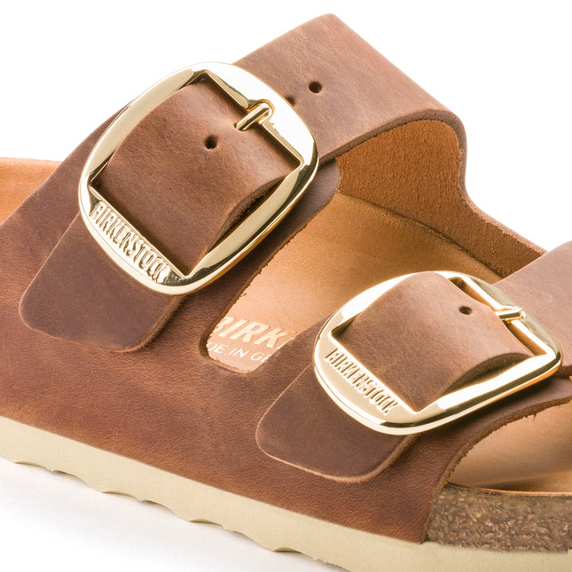 BIRKENSTOCK ARIZONA BIG BUCKLE OILED LEATHER WOMEN SANDALS
