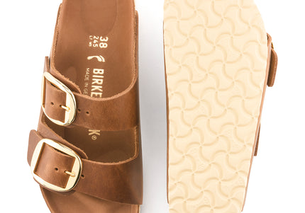 BIRKENSTOCK ARIZONA BIG BUCKLE OILED LEATHER WOMEN SANDALS